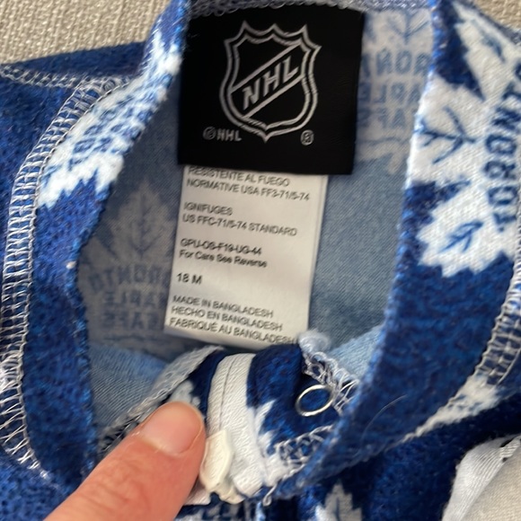 18m footed sports pajamas - bundle of 2 soccer ball and hockey - Picture 6 of 6